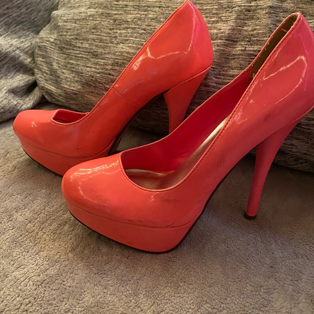 Hot pink heels